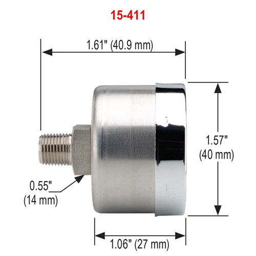 Psi Noshok Series All Stainless Steel Dry And