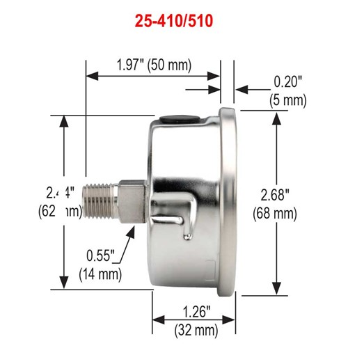 Psi Noshok Series All Stainless Steel Dry And