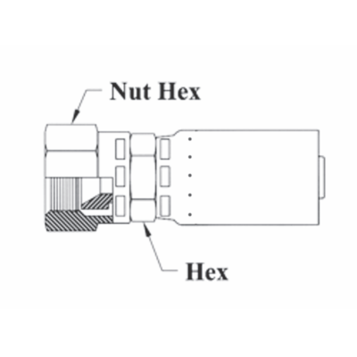 SAE 37 Swivel hose end