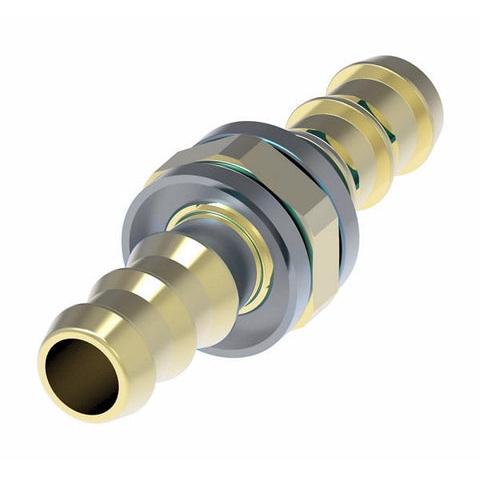 Fitting (Reus) Brass -6 hose x -6 hose