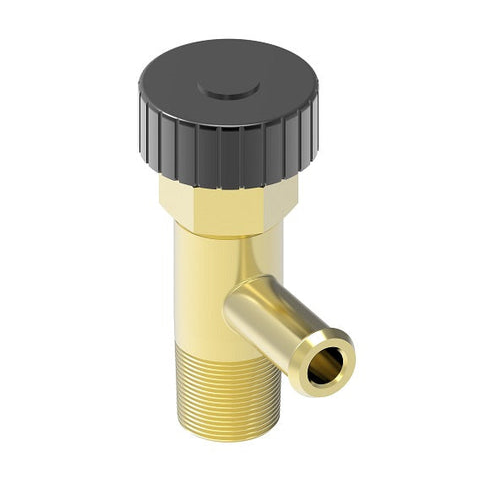 Gas Shut off valve 1/8mp x 1/4 brb 90