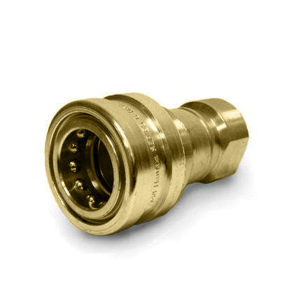 Cplng, 1/4", Female, Brass HK Series