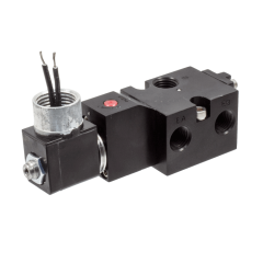 Valve, 3-way, 2-pos, NC, Alum, 24VDC