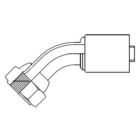 Fitting Teflon Univ 45