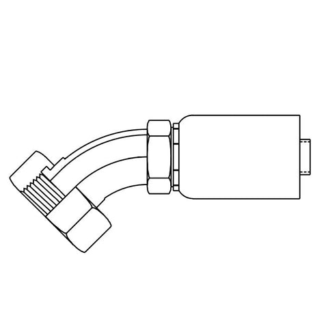 AEROQUIP FJ9481-0404S 45 P FTG