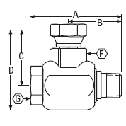 SWIVEL FNPT X MNPT 90 DEG