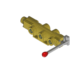 VALVE FOUR-WAY 3-POS 3/4"