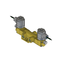 VALVE DBL SOLENOID 3-WAY 1/4" EXPL PROOF