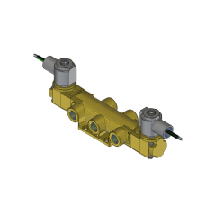 VALVE 4-WAY 3/8" DBL SOL 1.8 LOW WATT