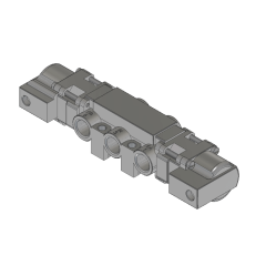 VALVE 4-WAY 3/8" SS 3-P0S PILOT CTR POS