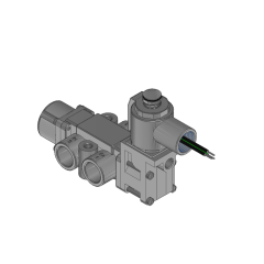 Valve, 3 Way, SST, 120V60Hz