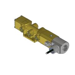 VALVE AIR 4-WAY 1/4" SOL/SPR MAN OVR 24V