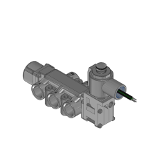 Valve, 4-Way, SST, 24VDC