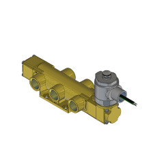 VALVE 4-WAY 1/2" NPT SPR/SOL NAT GAS