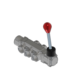 VALVE 4-WAY 1/2" SS 2-POS DETENT/LEVER