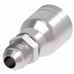 Crimp Fitting, -10 Male SAE 37, Strt