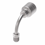 Crimp Fitting, -06 Male Invert, 90 Deg